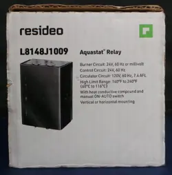 HONEYWELL L8148J1009 AQUASTAT RELAY BRAND NEW