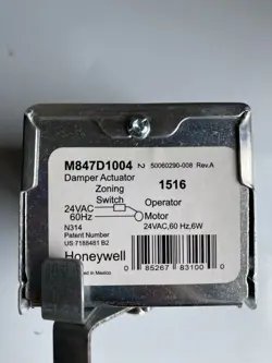 HONEYWELL M847D1004 DAMPER ACTUATOR USED