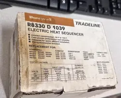 OPEN BOX HONEYWELL R8330D1039 ELECTRIC HEAT SEQUENCER CONTROL CONTROLLER NEW!
