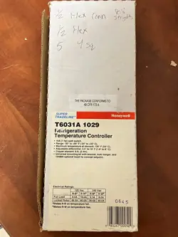HONEYWELL T6031A 1029 REFRIGERATION TEMPERATURE CONTROLLER BRAND NEW