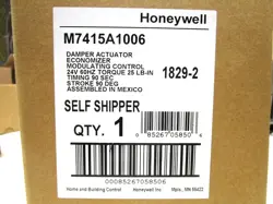 HONEYWELL M7415A1006 DAMPER ACTUATOR NEW WITH INSTRUCTION BOOKLET