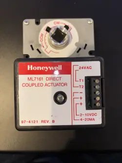 USED HONEYWELL ML7161A2008 24VAC DIRECT COUPLED DAMPER ACTUATOR NON-SPRING RTN