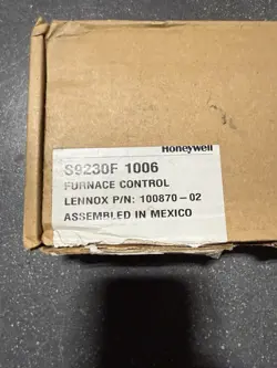 BRAND NEW HONEYWELL 19W60 100870-02 IGNITION CONTROL BOARD HONEYWELL S9230F1006