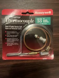 HONEYWELL THERMOCOUPLE 18 INCH  UNIVERSAL 30 MILLIVOLT NOS