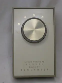VINTAGE MARKEL CONTROL HONEYWELL ELECTRIC HEATING CONTROLLER ON OFF -80