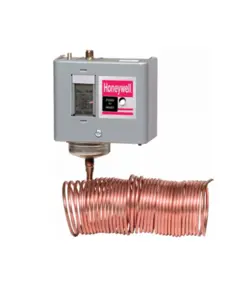 NEW HONEYWELL L482A1004 FREEZE STAT; 2 SPST 1 NO 1 NC, 15F TO 55F, 20 FOOT TUBE