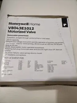 HONEYWELL HOME V8043E1012 MOTORIZED ZONE VALVE, 3/4