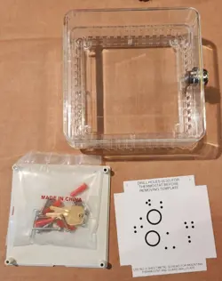 TG510A1001 HONEYWELL UNIVERSAL LOCKING THERMOSTAT GUARD PROTECTOR FREE SHIPPING