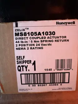 HONEYWELL MS8105A1030  DIRECT COUPLED ACTUATOR 44 LB SPRING RETURN  24VAC