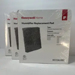 LOT OF 3 HONEYWELL HC22A1007 STANDARD HUMIDIFIER PAD FOR HE220 AND HE225