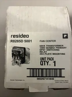 HONEYWELL RESIDEO R8285D 5001 FAN CENTER 50VA DPST SWITCHING RELAY