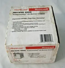 TRADELINE HONEYWELL R8184G 4009 PROTECTORELAY OIL BURNER CONTROL