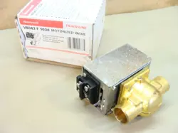 NEW HONEYWELL V8043 F 1036 MOTORIZED BRASS VALVE 24V 3/4 ID SWEAT