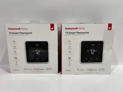 NEW OPEN 2PK HONEYWELL T5 SMART THERMOSTAT W/ AUTO HOME & AWAY MODE
