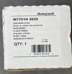 HONEYWELL W7751H2025 SMART VAV ACTUATOR, NEW!