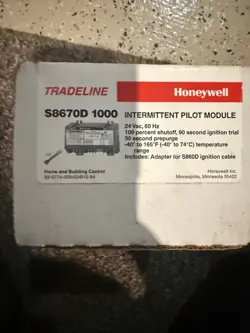 S8670D 1000 HONEYWELL INTERMITTENT PILOT MODULE