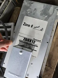 HONEYWELL HOME ZD8X12 PARALLEL BLADE ZONE DAMPER