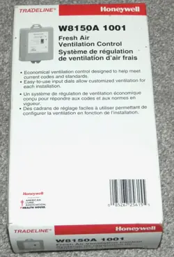 NEW IN THE BOX - HONEYWELL FRESH AIR VENTILATION CONTROL MODEL W8150A 1001