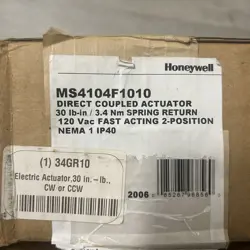 HONEYWELL ACTUATOR MS4104F1010 120 VAC (NO MANUAL)