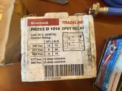 R8222D1014 HONEYWELL GENERAL PURPOSE DPDT SWITCHING RELAY