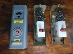 THREE HONEYWELL L4008E1040 HIGH TEMP LIMIT SWITCHES