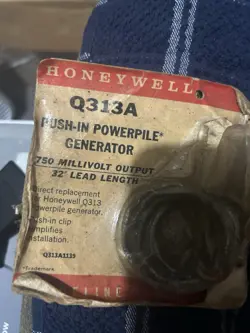 THERMOPILE Q313A PUSH IN POWERPILE GENERATOR 32’ HONEYWELL HVAC HEAT PART
