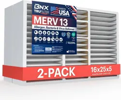 BNX TRUFILTER 16X25X5 (15.88’’ X 24.88’’ X 4.38‘’ COMPATIBLE WITH HONEYWELL...