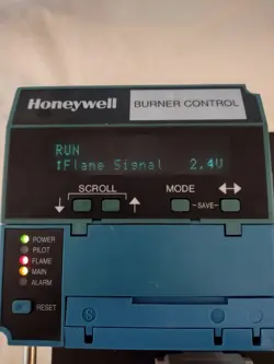 HONEYWELL RM7800 G 1018 BURNER CONTROL COMPLETE SYSTEM TESTED WORKING
