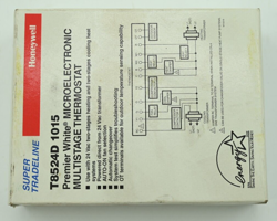 HONEYWELL T8524D1015 NON-PROGRAMABLE MICROELECTRONIC MULTISTAGE THERMOSTAT T8524