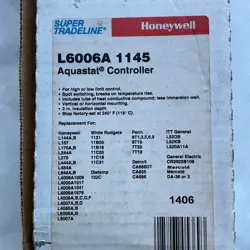 HONEYWELL AQUASTAT CONTROLLER L6006A 1145
