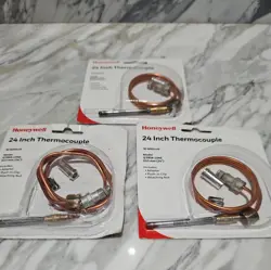 NEW HONEYWELL 24-INCH THERMOCOUPLE Q390A1046 HVAC 3 PACK LOT