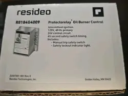 RESIDEO R8184G4009/U PROTECTORELAY OIL BURNER CONTROL W/ 45 SECOND SAFETY TIMING 85267990127