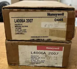 2 - HONEYWELL AQUASTAT BREAKS ON RISE   L4006A 2007