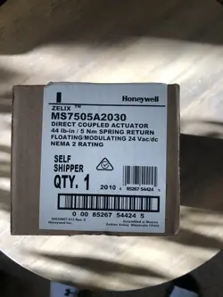 HONEYWELL MS7505A2030 ZELIX DIRECT COUPLED ACTUATOR SEALED