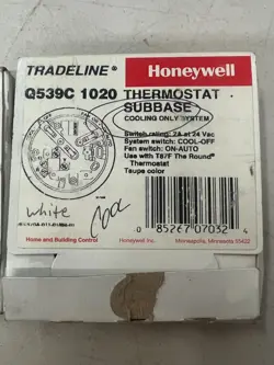HONEYWELL Q539C 1020 THERMOSTAT SUBBASE