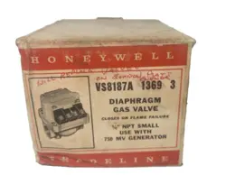 NEW OLD STOCK HONEYWELL TRADELINE VS8187A 1369 3 DIAPHRAM GAS VALVE SELF POWERED