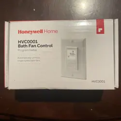 HONEYWELL PROGRAMMABLE DIGITAL BATHROOM EXHAUST FAN CONTROL HVC0001
