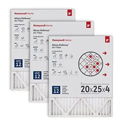 HONEYWELL HOME 20X25X4 MERV 12, AC FURNACE AIR FILTER, 3 PACK  ASSORTED SIZES