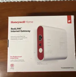 HONEYWELL THM6000R7001 REDLINK INTERNET GATEWAY WITH ETHERNET CABLE AND POWER...
