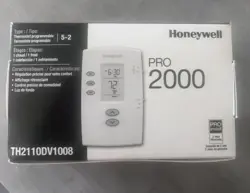 HONEYWELL PRO 2000 PROGRAMMABLE 1H/1C THERMOSTAT TH2110DV1008 NEW