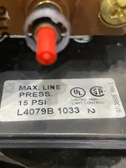HONEYWELL PRESSURETROL CONTROLLER L4079B1033