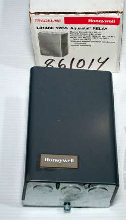 HONEYWELL L8148E1265 AQUASTAT RELAY 24V 180-240F VERTICAL -