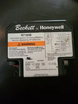 BECKETT BY HONEYWELL R7184B1024 INTERRUPTED IGNITION OIL PRIMARY CONTROL