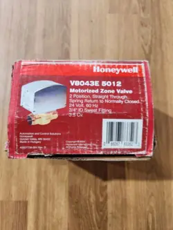 V8043E5012 HONEYWELL 5000 SERIES HIGH PERFORMANCE ZONE VALVE OPEN BOX