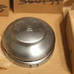 ONE NOS VINTAGE HONEYWELL 3144-0163 MARINE SATING CHROME ROUNT THERMOSTAT COVER