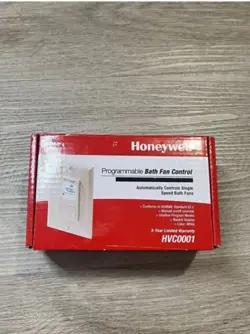 HONEYWELL PROGRAMMABLE BATHROOM EXHAUST FAN SWITCH HVC0001