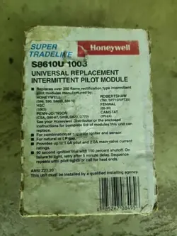 HONEYWELL S8610U 1003 INTERMITTENT PILOT MODULE