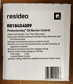 RESIDEO HONEYWELL R8184G4009 PROTECTORELAY OIL BURNER CONTROL - NEW! SHIPS FREE!
