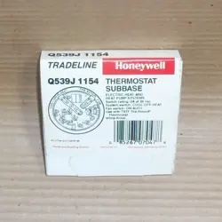 NEW HONEYWELL Q539J1154 THERMOSTAT SUBBASE WHITE 2A @ 24VAC HVAC CONTROL SWITCH