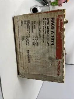 NEW HONEYWELL TRADELINE RA89A1074 SWITCHING RELAY 120V 24V 1 SPST LINE RELAY